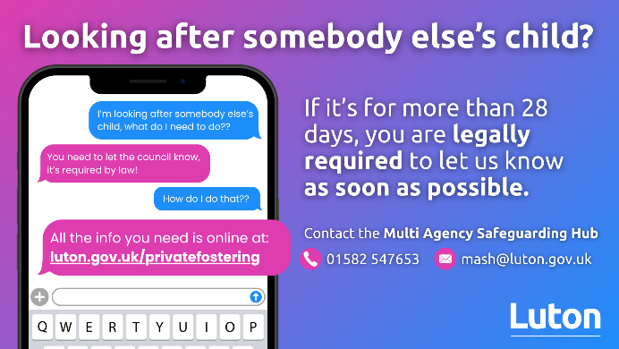 Private Fostering Awareness Week Luton